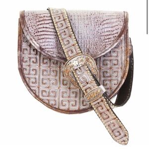 NWOT Double J Saddlery Western Crossbody Belt Buckle Purse Saddle Bag